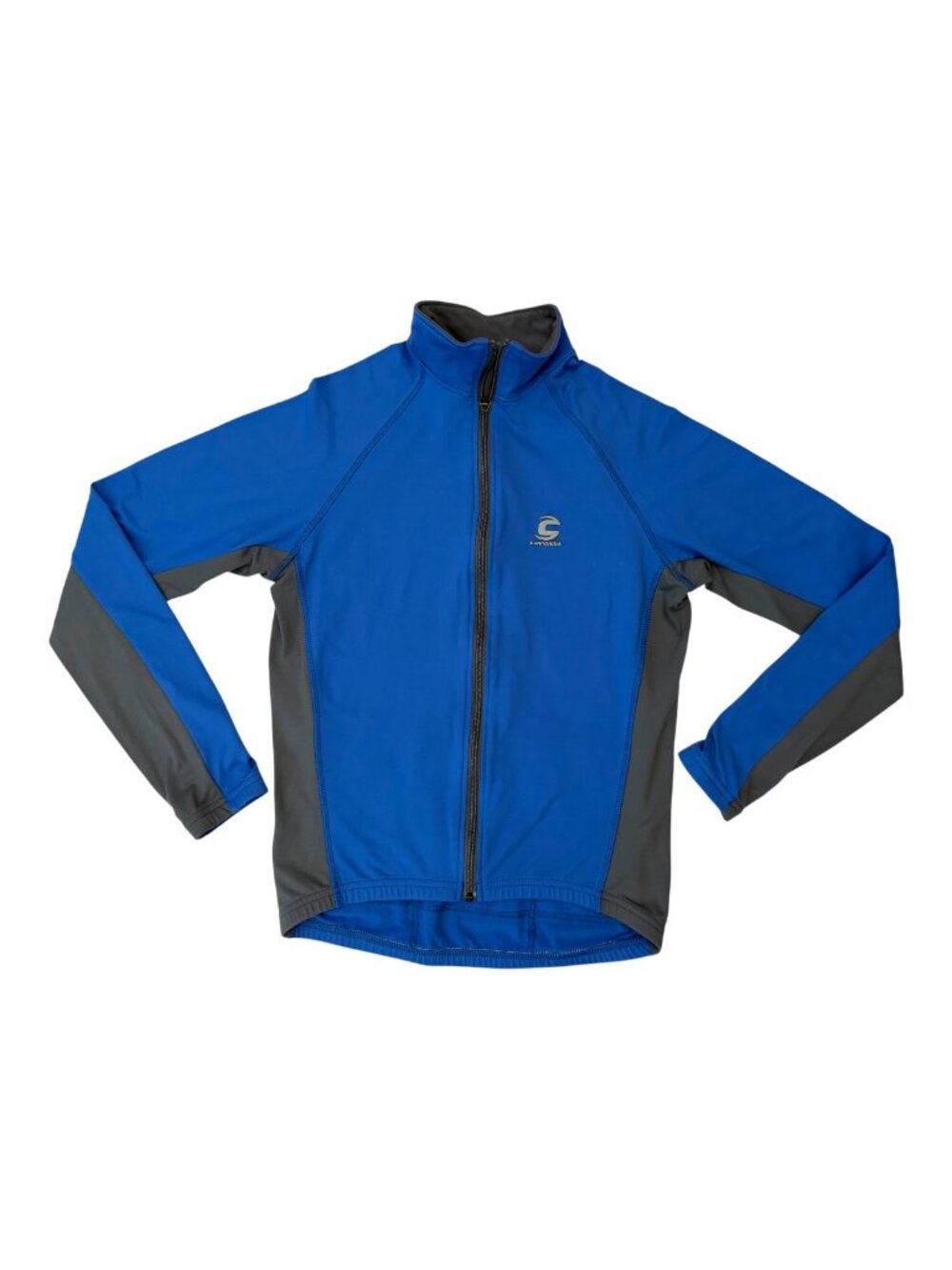 Cannondale M163 Cycling Jacket Men's Medium Blue Gray Full Zip Bike Athletic
